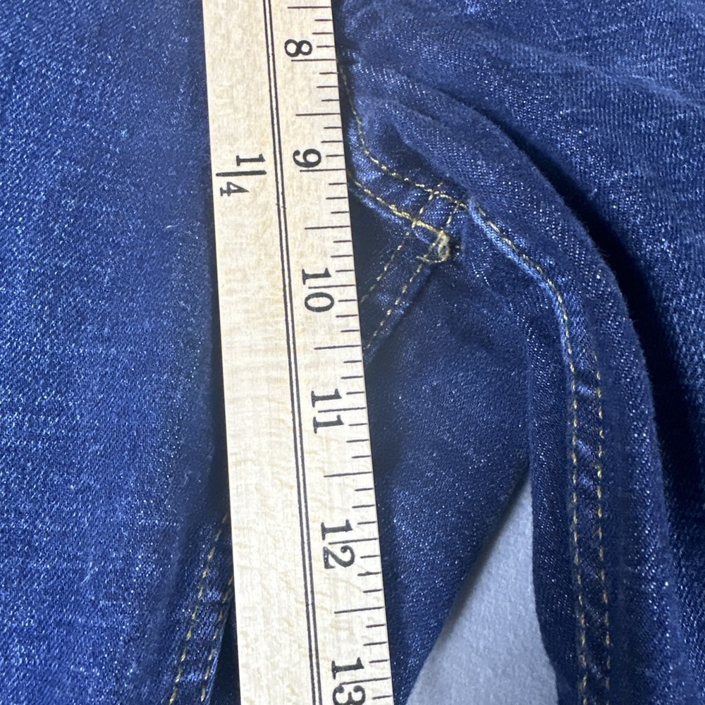 Wrangler Jeans Men 29x36 Blue Straight Leg Dark Wash Denim Pants Cowboy - Picture 3 of 7